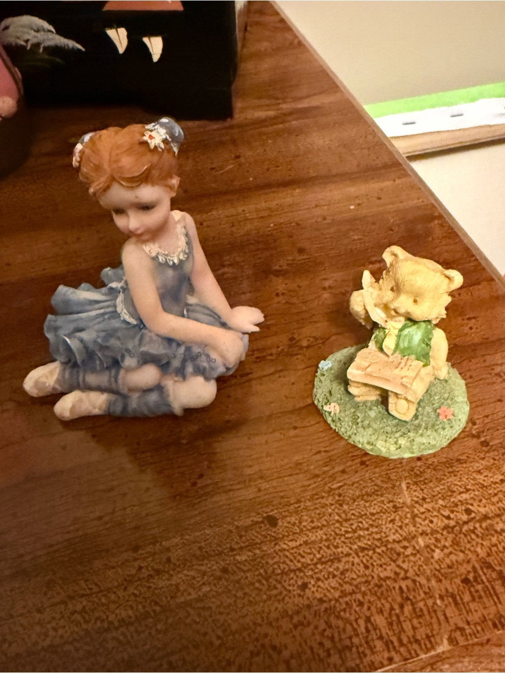 Porcelain Ballerina Figurine in Powder Blue